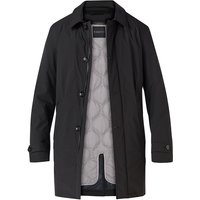 bugatti Herren Mantel schwarz unifarben von Bugatti