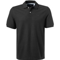 bugatti Herren Polo-Shirt schwarz Baumwoll-Piqué von Bugatti