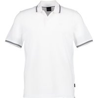 bugatti Herren Polo-Shirt Weiß Baumwoll-Piqué bugatti Herren Polo-Shirt Weiß Baumwoll-Piqué von Bugatti