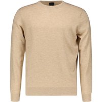 bugatti Herren Pullover beige Wolle unifarben von Bugatti