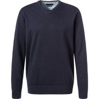 bugatti Herren Pullover blau unifarben von Bugatti