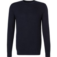 bugatti Herren Pullover blau unifarben von Bugatti