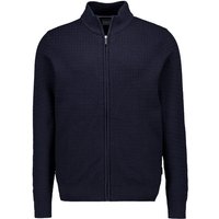 bugatti Herren Pullover blau unifarben von Bugatti