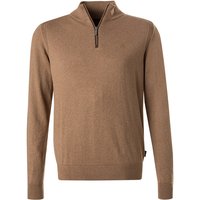 bugatti Herren Pullover braun unifarben von Bugatti