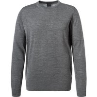 bugatti Herren Pullover grau Wolle unifarben bugatti Herren Pullover grau Wolle unifarben von Bugatti