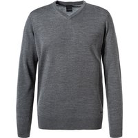 bugatti Herren Pullover grau Wolle unifarben bugatti Herren Pullover grau Wolle unifarben von Bugatti