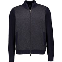 bugatti Herren Strickjacke grau unifarben von Bugatti