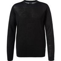 bugatti Herren Pullover schwarz Wolle unifarben bugatti Herren Pullover schwarz Wolle unifarben von Bugatti
