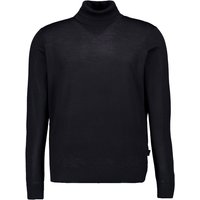 bugatti Herren Pullover schwarz unifarben von Bugatti