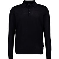 bugatti Herren Pullover schwarz unifarben von Bugatti