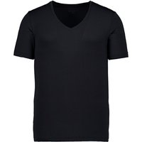 bugatti Herren T-Shirt schwarz Modal unifarben von Bugatti