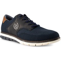 bugatti Herren Schnürschuhe blau Textil von Bugatti