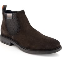 bugatti Herren Chelsea Boots grau Veloursleder von Bugatti