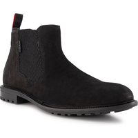 bugatti Herren Chelsea Boots schwarz Veloursleder von Bugatti
