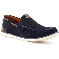 bugatti Herren Slipper blau Velours von Bugatti