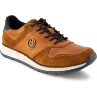 bugatti Herren Sneaker braun Glattleder von Bugatti