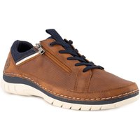 bugatti Herren Schnürschuhe braun Textil & Canvas von Bugatti