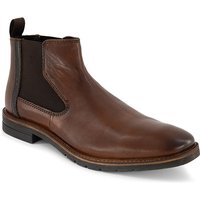 bugatti Herren Chelsea Boots braun Velours von Bugatti