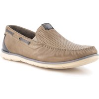 bugatti Herren Slipper beige,grau Glattleder von Bugatti