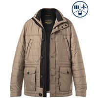 bugatti Herren Steppjacke beige Mikrofaser unifarben von Bugatti