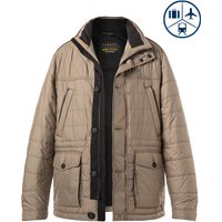 bugatti Herren Steppjacke Grau Mikrofaser unifarben von Bugatti