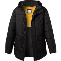 bugatti Herren Steppjacke Schwarz Mikrofaser unifarben von Bugatti