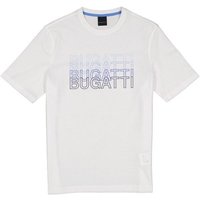 bugatti Herren T-Shirts Weiß Baumwolle von Bugatti