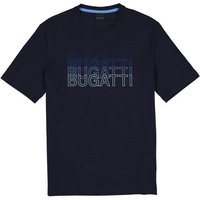 bugatti Herren T-Shirts blau Baumwolle von Bugatti