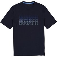 bugatti Herren T-Shirts blau Baumwolle von Bugatti