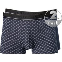 bugatti Herren Trunks blau Baumwolle gemustert von Bugatti