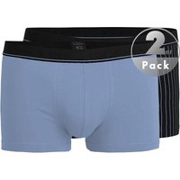 bugatti Herren Trunks blau Baumwolle gestreift von Bugatti