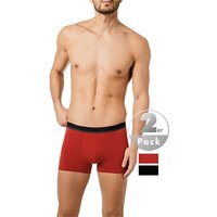 bugatti Herren Trunks rot Baumwolle unifarben von Bugatti