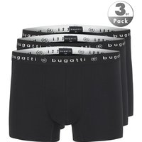 bugatti Herren Trunks schwarz Baumwolle unifarben bugatti Herren Trunks schwarz Baumwolle unifarben von Bugatti