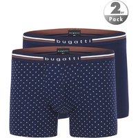 bugatti Herren Trunks blau Baumwolle gemustert bugatti Herren Trunks blau Baumwolle gemustert von Bugatti
