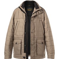 bugatti Herren Steppjacke beige Mikrofaser unifarben von Bugatti