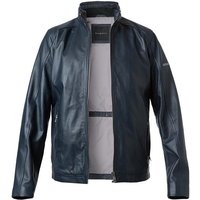 bugatti Herren Lederjacke blau Lammnappa unifarben von Bugatti