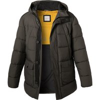 bugatti Herren Steppjacke grün Mikrofaser unifarben von Bugatti