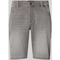 bugatti Modern Fit Jeansshorts im 5-Pocket-Design in Hellgrau, Größe 54 von Bugatti