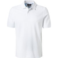 bugatti Herren Polo-Shirt weiß Baumwoll-Piqué von Bugatti