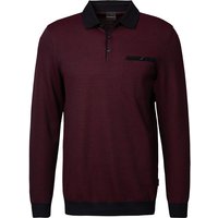 bugatti Herren Polo-Shirt rot meliert von Bugatti