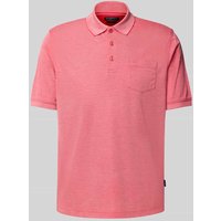 bugatti Poloshirt mit Brusttasche in Rot, Größe L von Bugatti