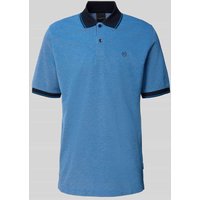 bugatti Poloshirt mit Label-Stitching in Hellblau, Größe XXL bugatti Poloshirt mit Label-Stitching in Hellblau, Größe XXL von Bugatti