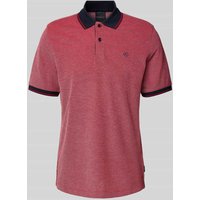 bugatti Poloshirt mit Label-Stitching in Rot, Größe L von Bugatti