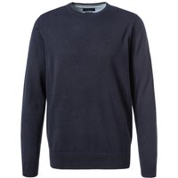 bugatti Herren Pullover blau unifarben von Bugatti