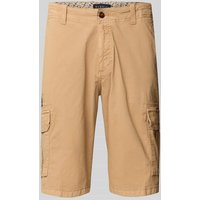 bugatti Regular Fit Cargobermudas mit Eingrifftaschen in Cognac, Größe 52 von Bugatti