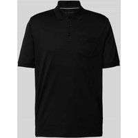 bugatti Regular Fit Poloshirt mit Brusttasche in Black, Größe M von Bugatti