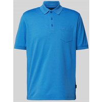 bugatti Regular Fit Poloshirt mit Brusttasche in Royal, Größe L von Bugatti