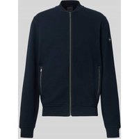 bugatti Regular Fit Sweatjacke mit Strukturmuster in Marine, Größe XXL bugatti Regular Fit Sweatjacke mit Strukturmuster in Marine, Größe XXL von Bugatti