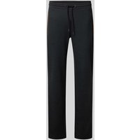 bugatti Regular Fit Sweatpants mit Gesäßtasche Modell 'Selanik' in Dunkelgrau, Größe XL von Bugatti