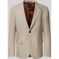 bugatti Regular Fit Sakko mit Leinen-Anteil in Beige, Größe 52 bugatti Regular Fit Sakko mit Leinen-Anteil in Beige, Größe 52 von Bugatti